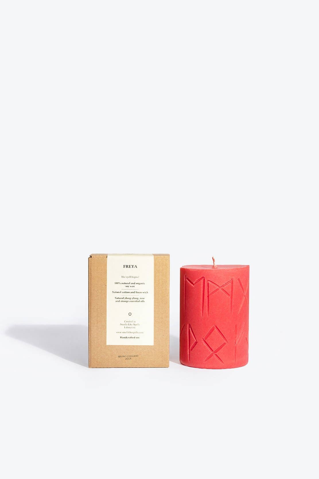 Freya | Scented Pillar Candle based on Norse Magic | Passion