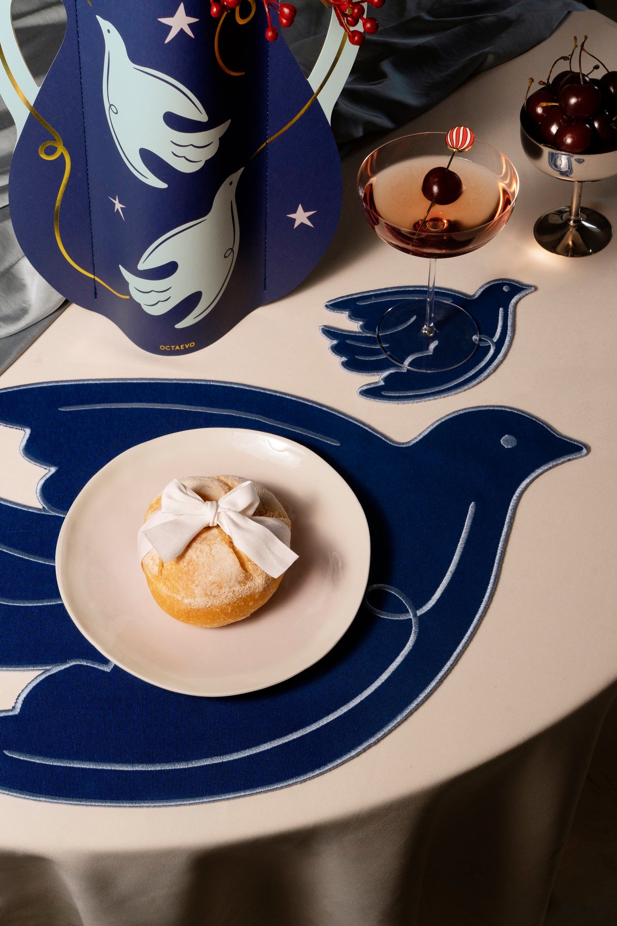 Octaevo Placemat -Paloma Blue