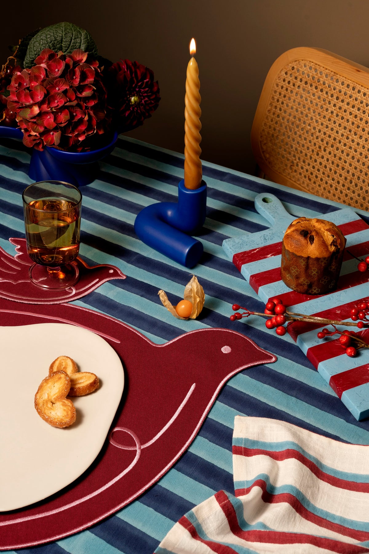 Octaevo Placemat -Paloma Burgundy