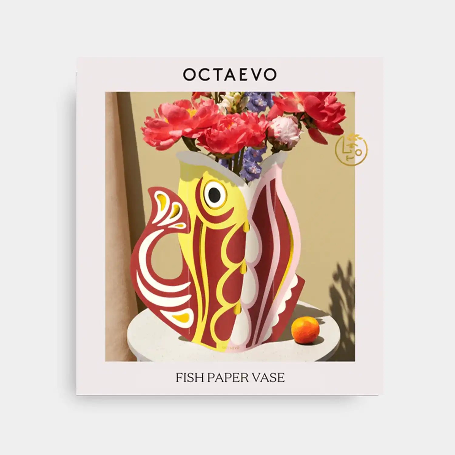 Octaevo Paper Vase Fish Ruby