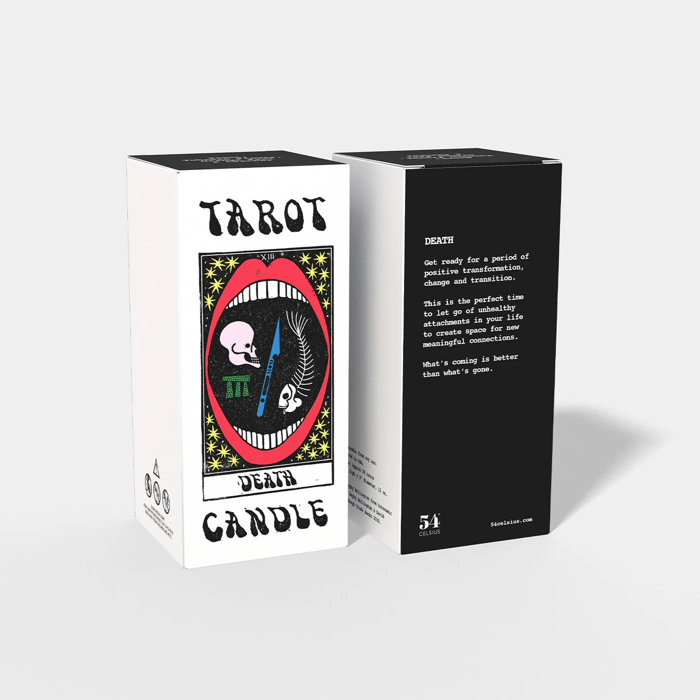 Tarot Candle Duo: The Lovers & Death