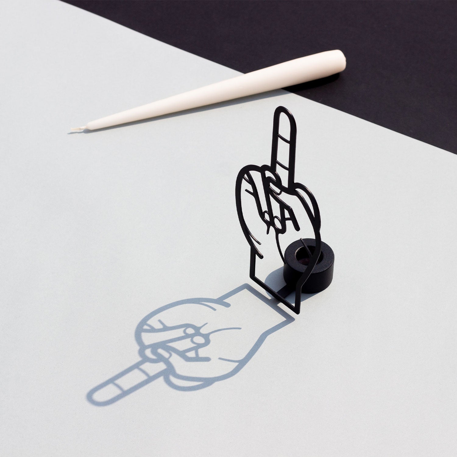 CandleHand Taper Candle Holder - F*ck You