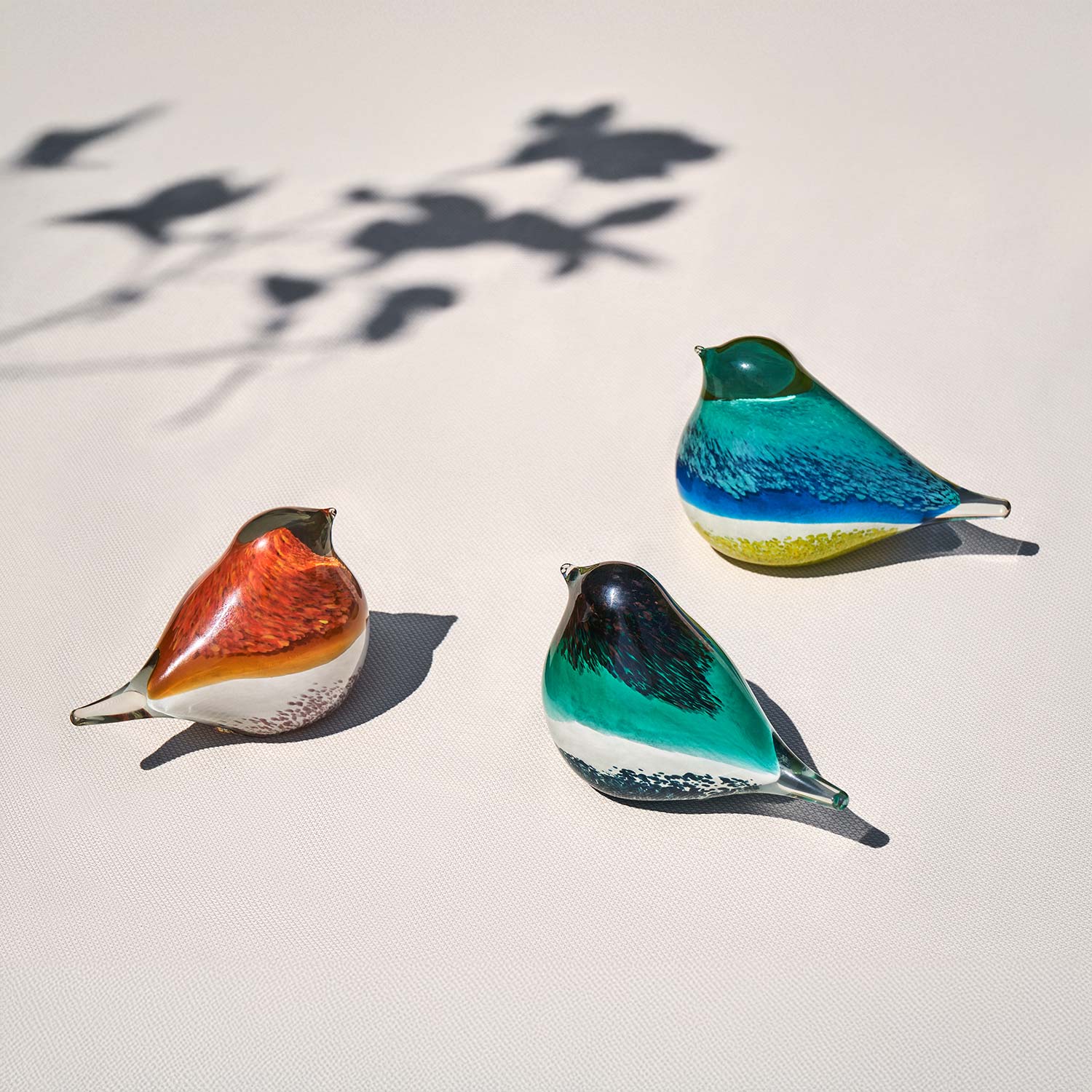 Octaevo Glass Bird Atlas (Blue & Yellow)