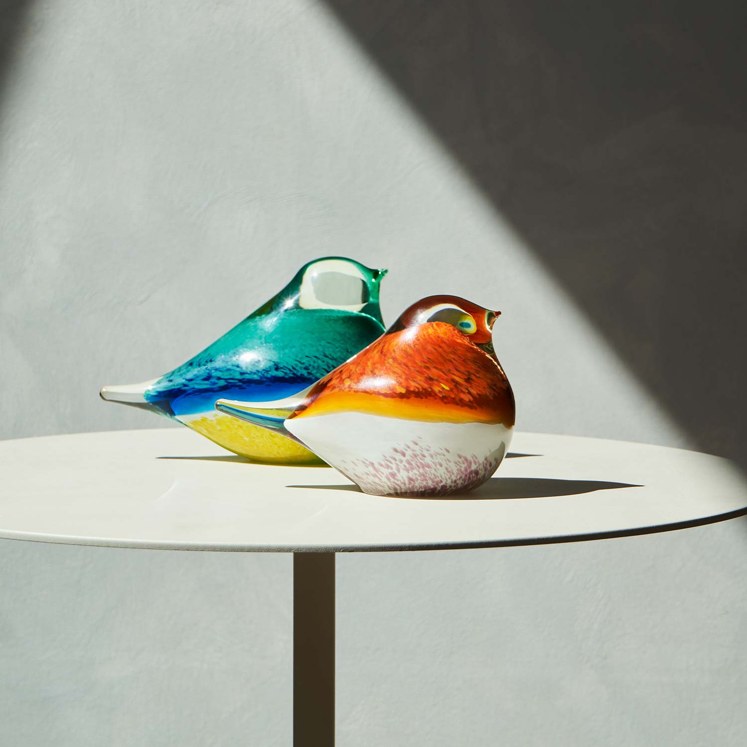Octaevo Glass Bird Atlas (Blue & Yellow)