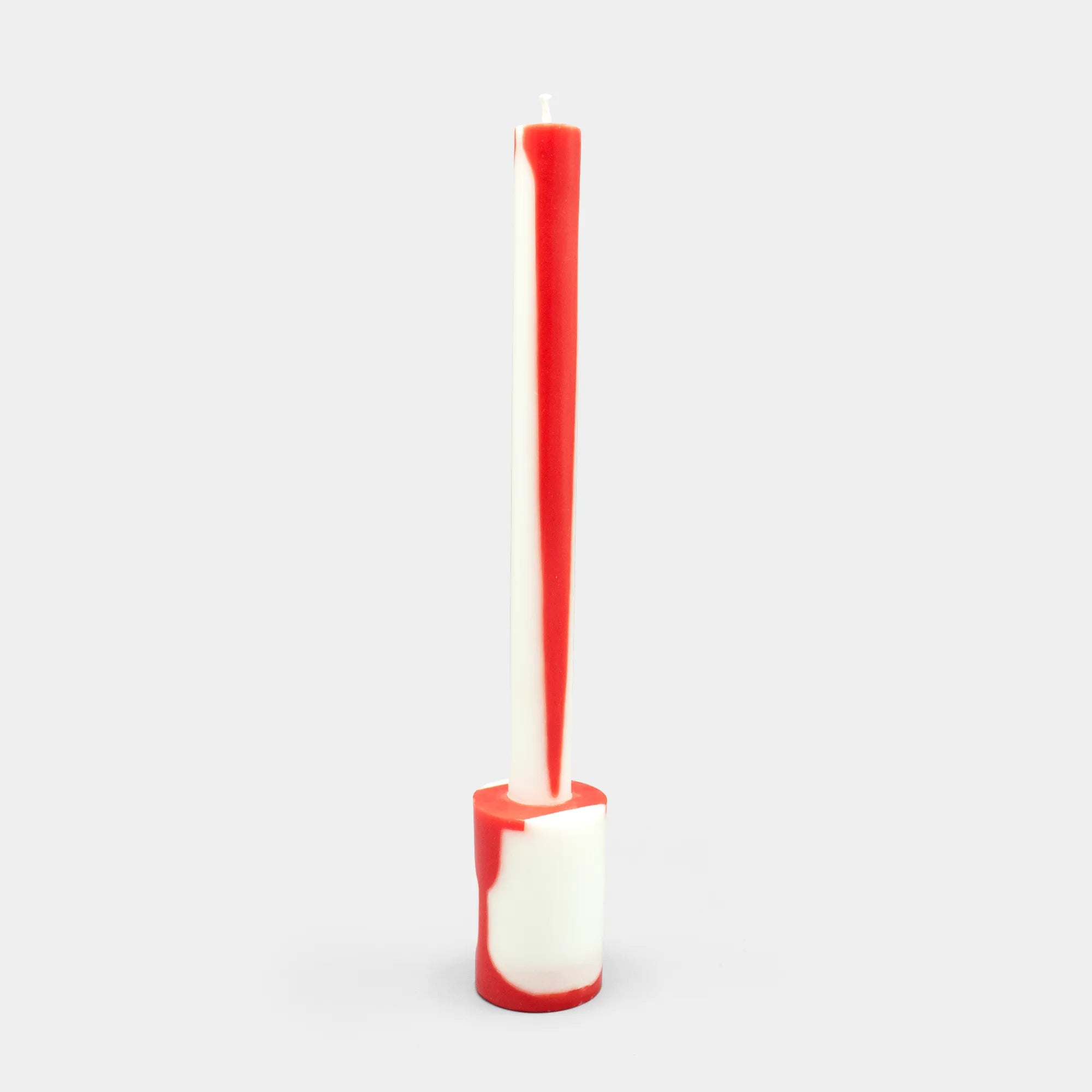 Illusion Candle - Red & White