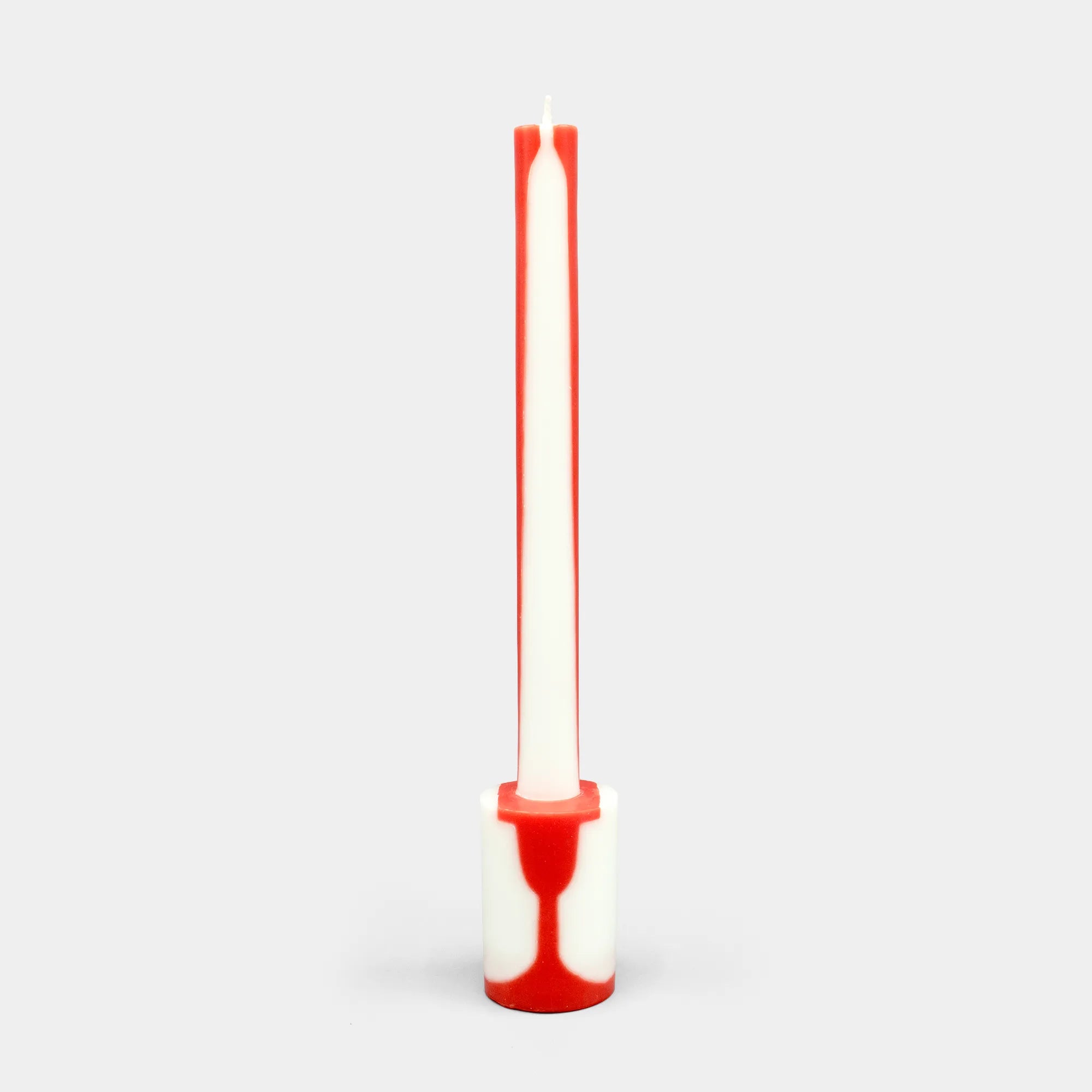 Illusion Candle - Red & White