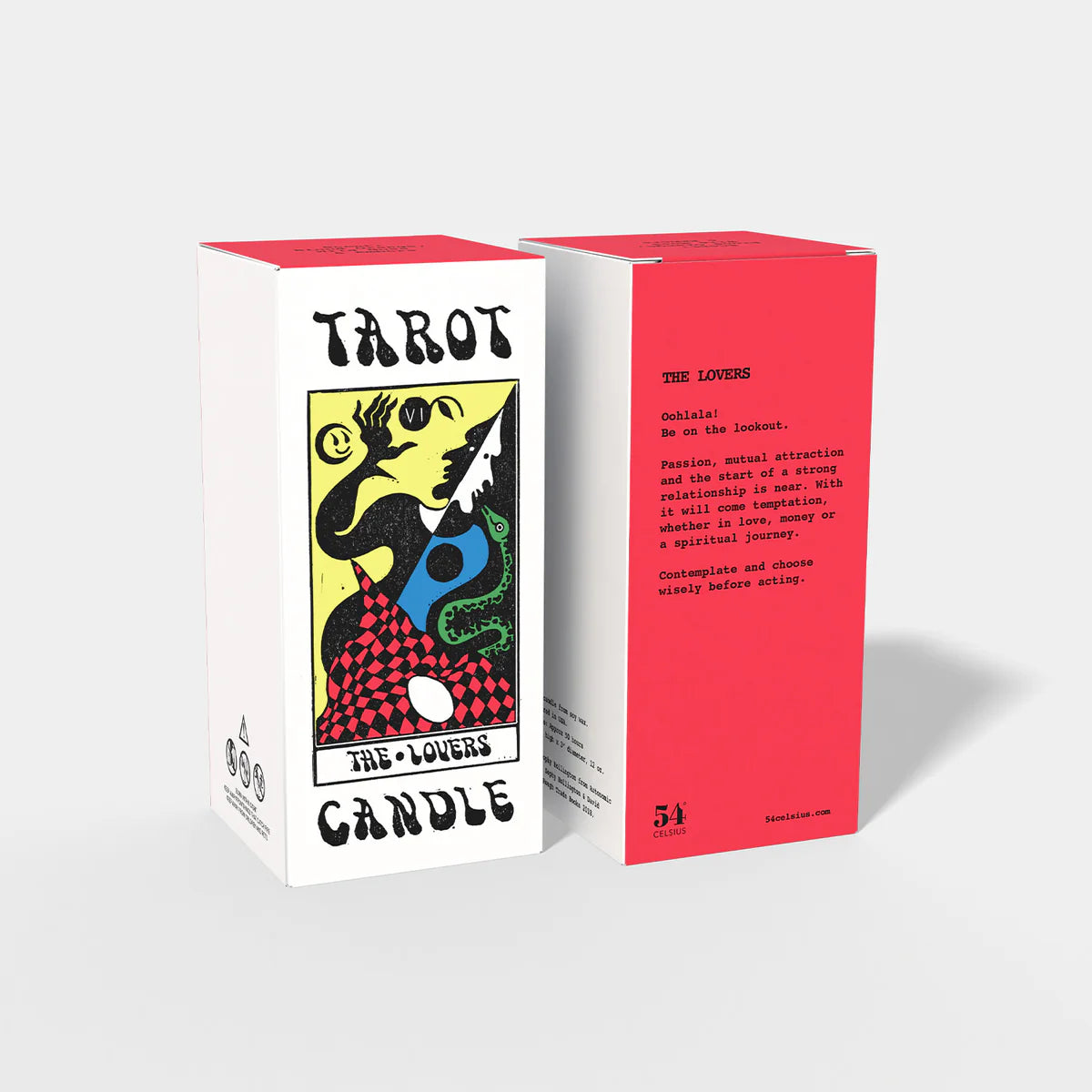 Tarot Candle Duo: The Lovers & Death