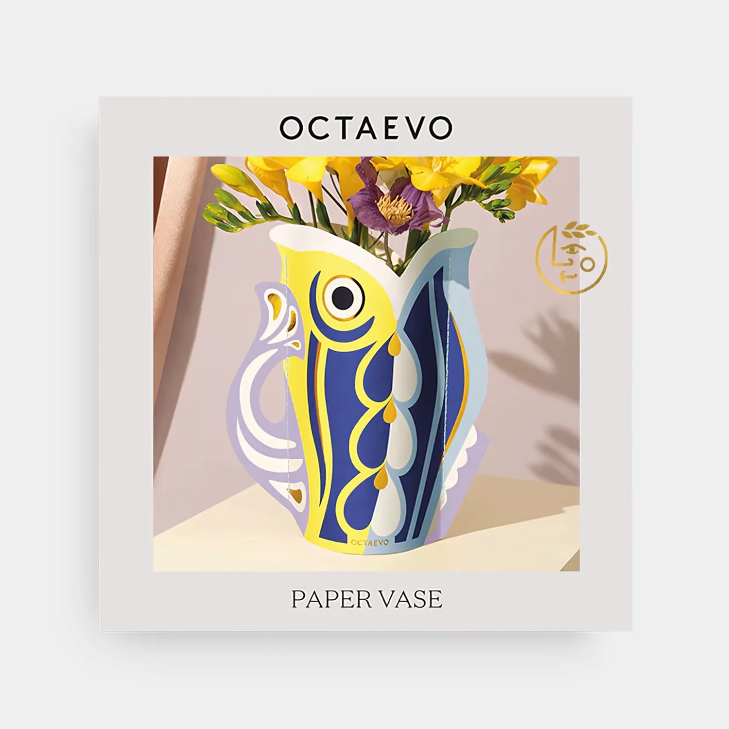 Octaevo Mini Paper Vase Fish - Lilac