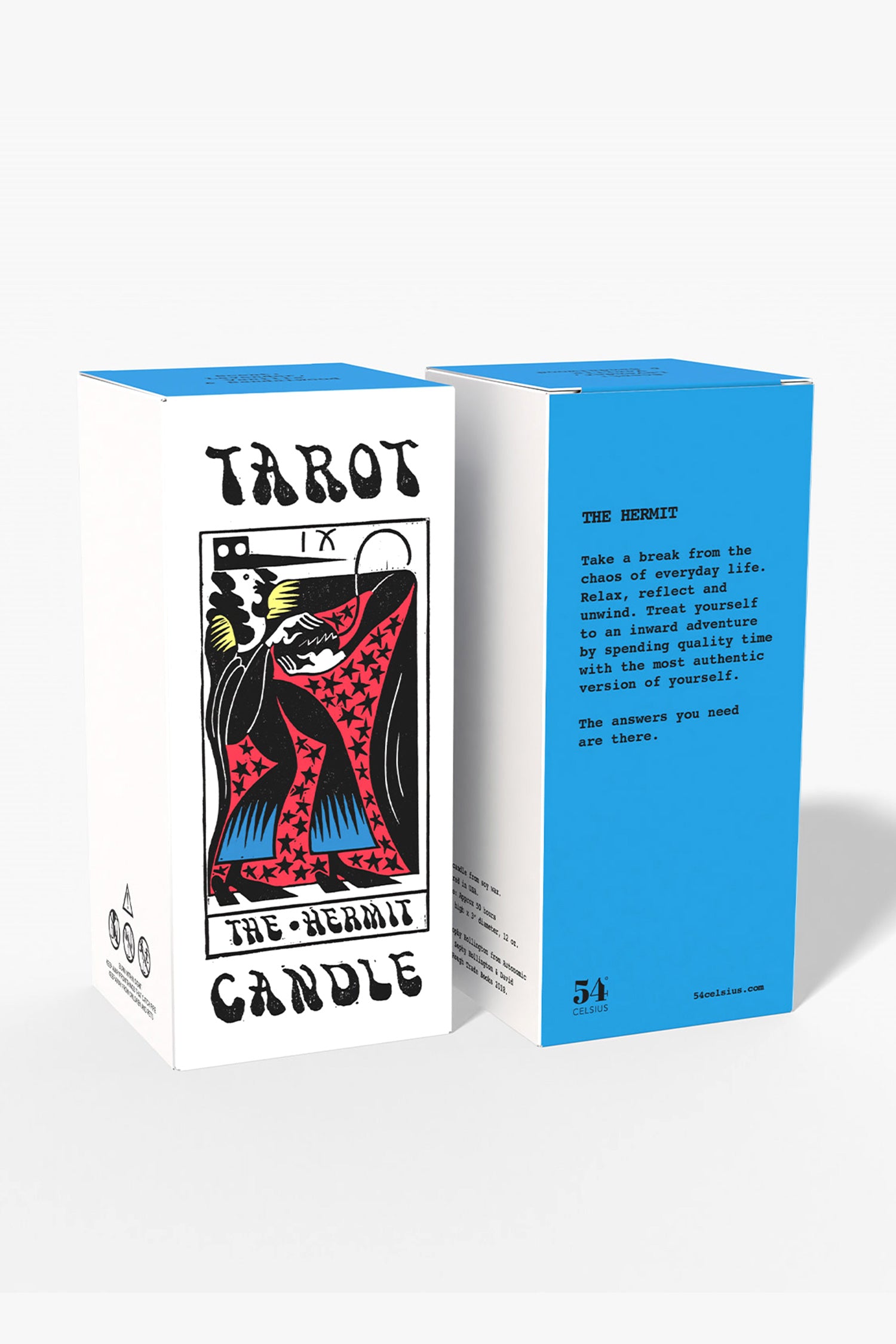Tarot Candle Duo: The Hermit and The Fool