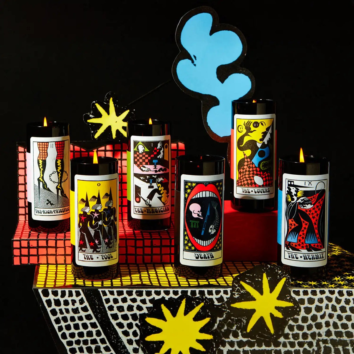 Tarot Candle Duo: The Lovers & Death