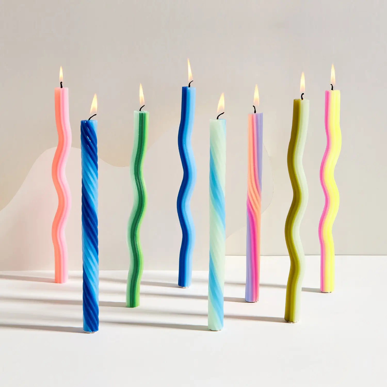 Wiggle Candles - Triple Green (2 pack)