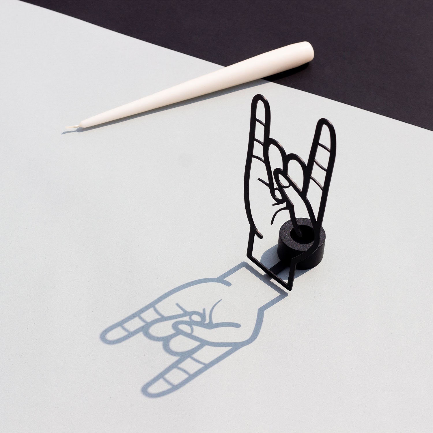 CandleHand Taper Candle Holder - You Rock