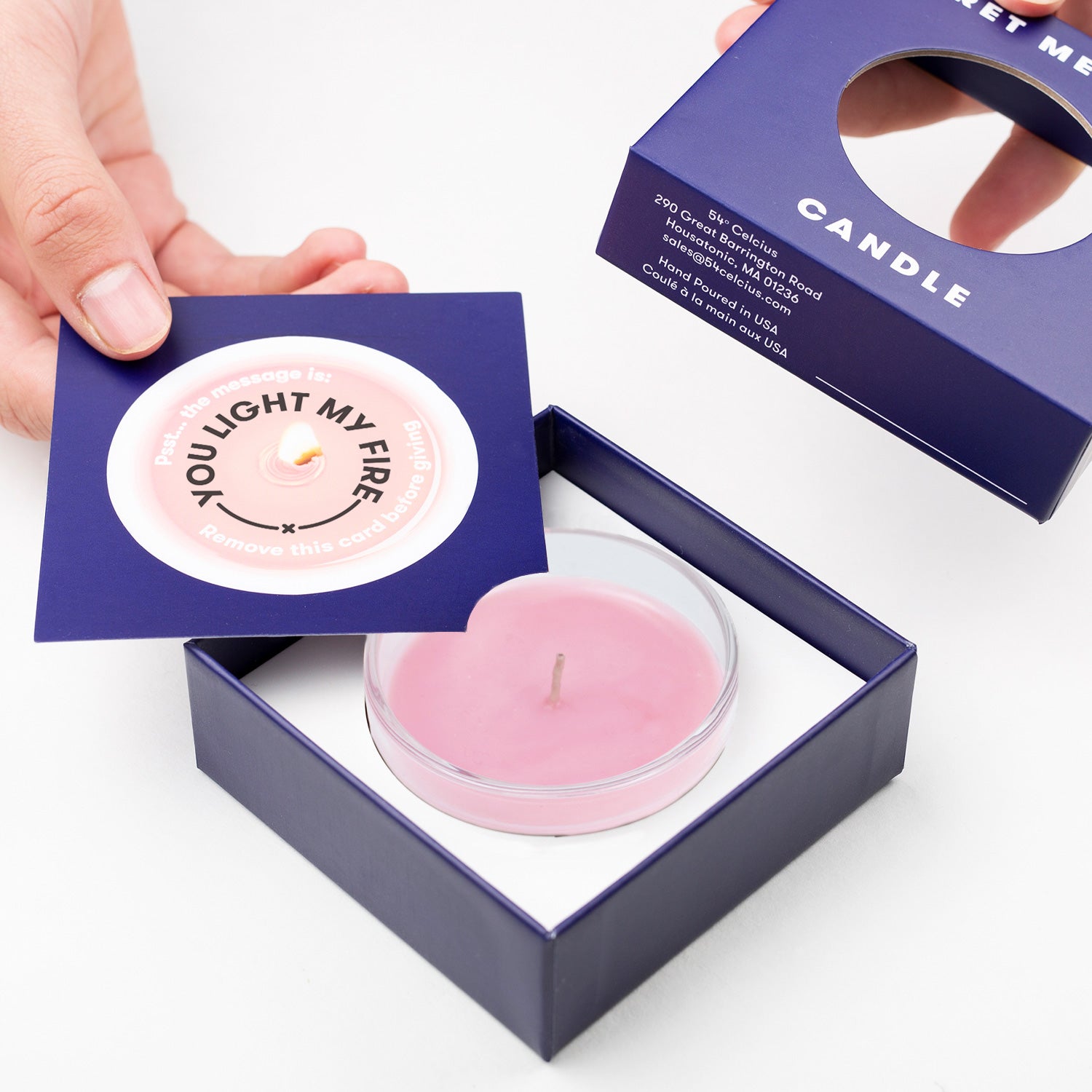 You Light My Fire - Secret Message Candle