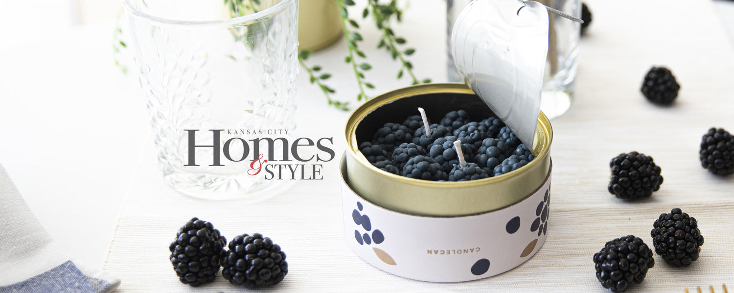 Kansas City Homes & Style Magazine Featured the Cinnamon Blackberry CandleCan