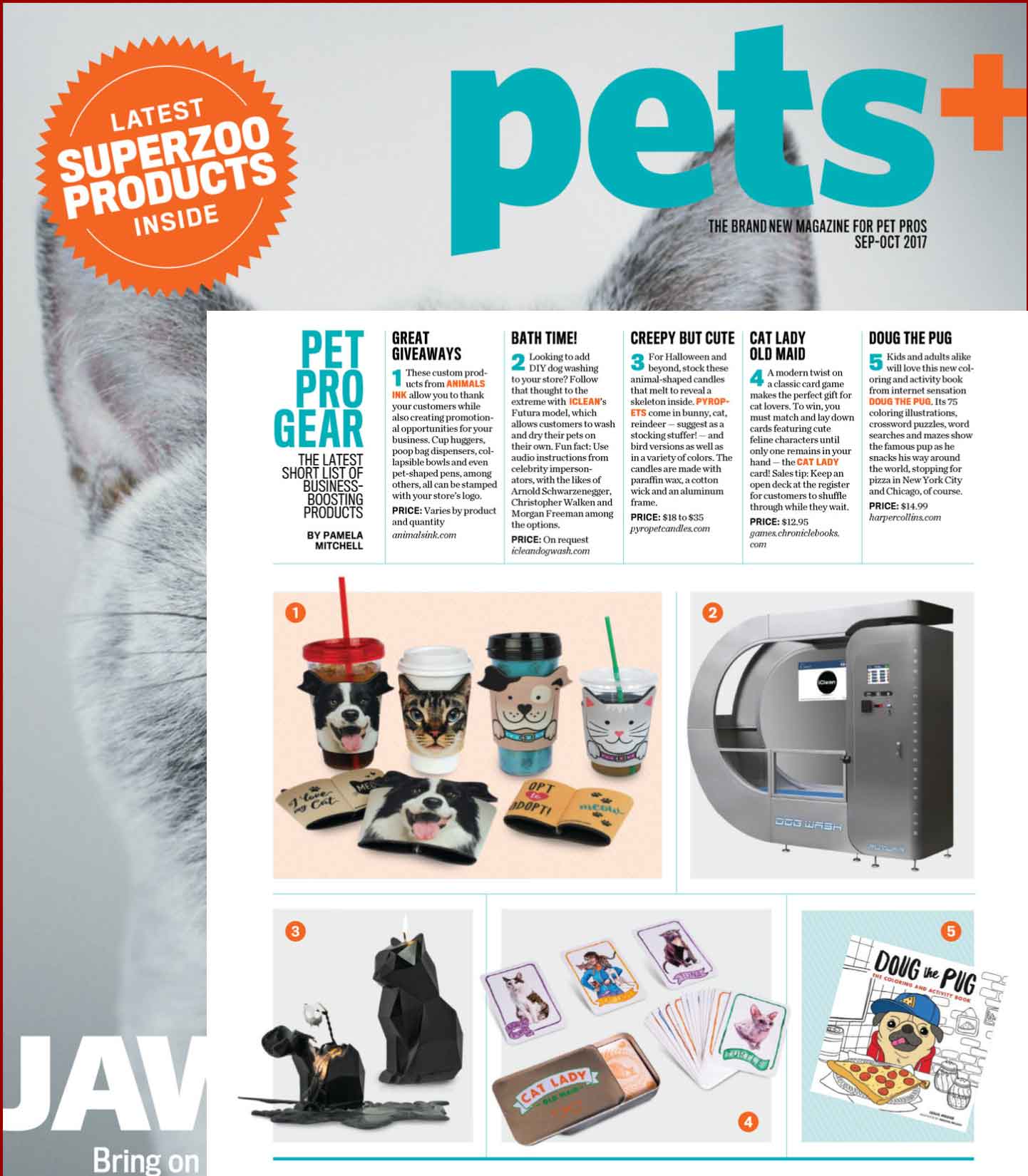 Pyropets featured in Pets+ Magazine September/October 2017 Issue