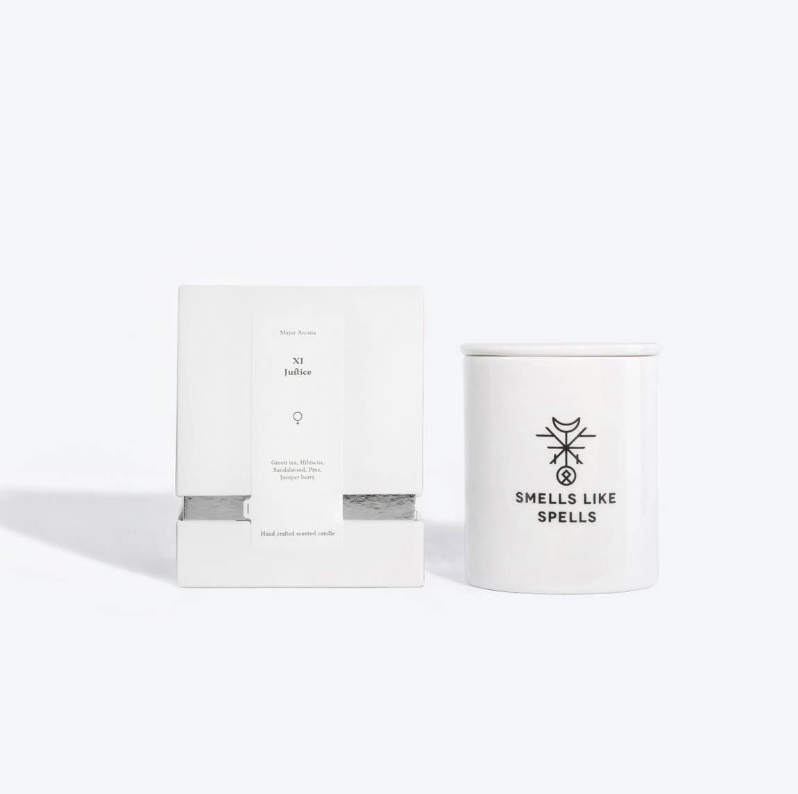Tarot - Justice | Scented Soywax Candle in a Porcelain Jar