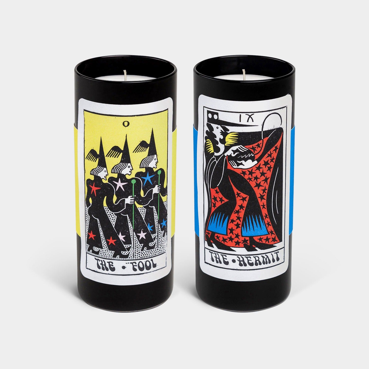 Tarot Candle Duo: The Hermit and The Fool