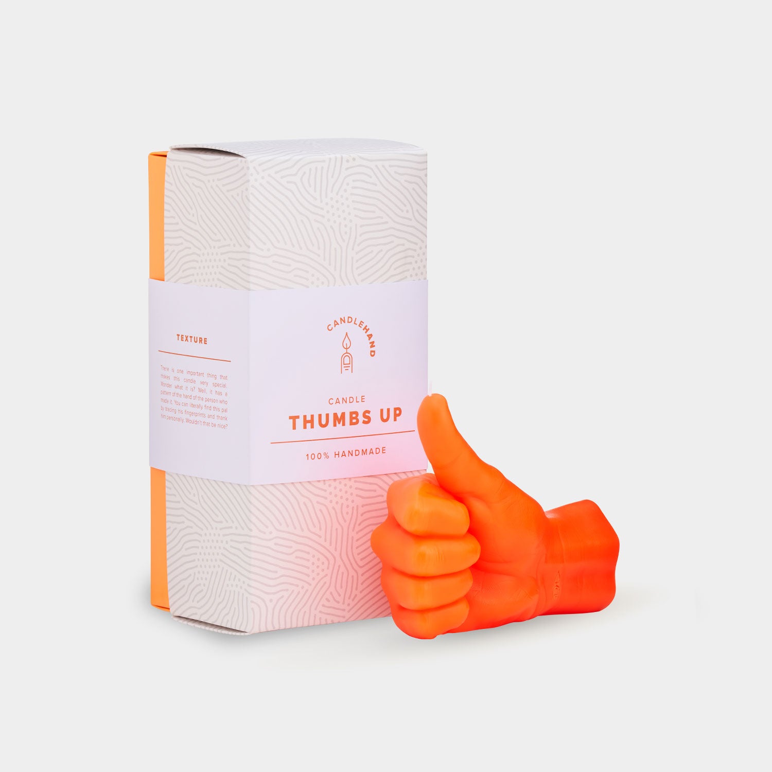 CandleHand "Thumbs Up" Neon Orange