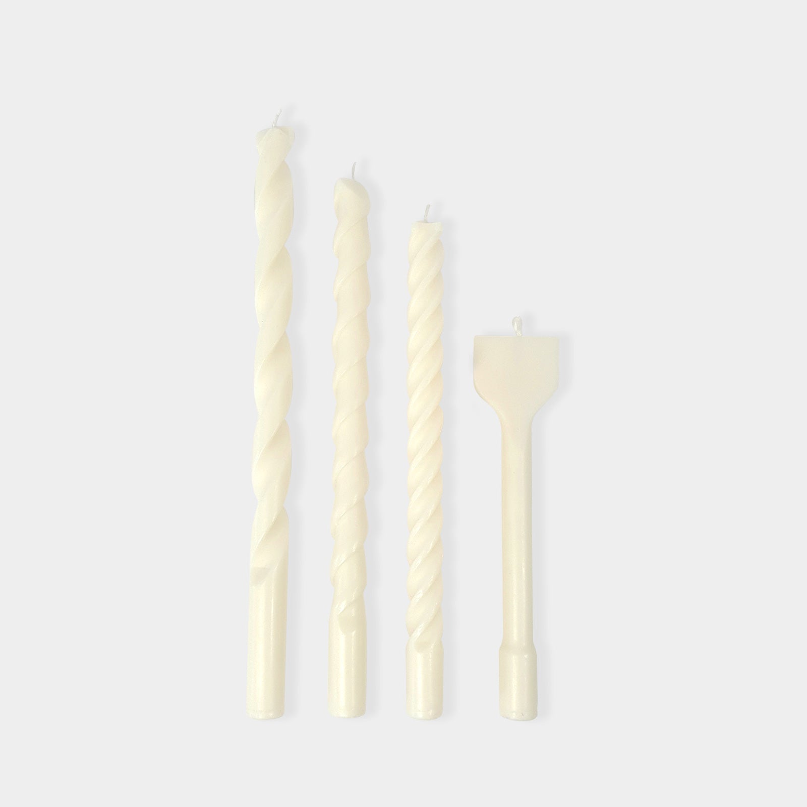 Drill Bit Candle Set â€“ White