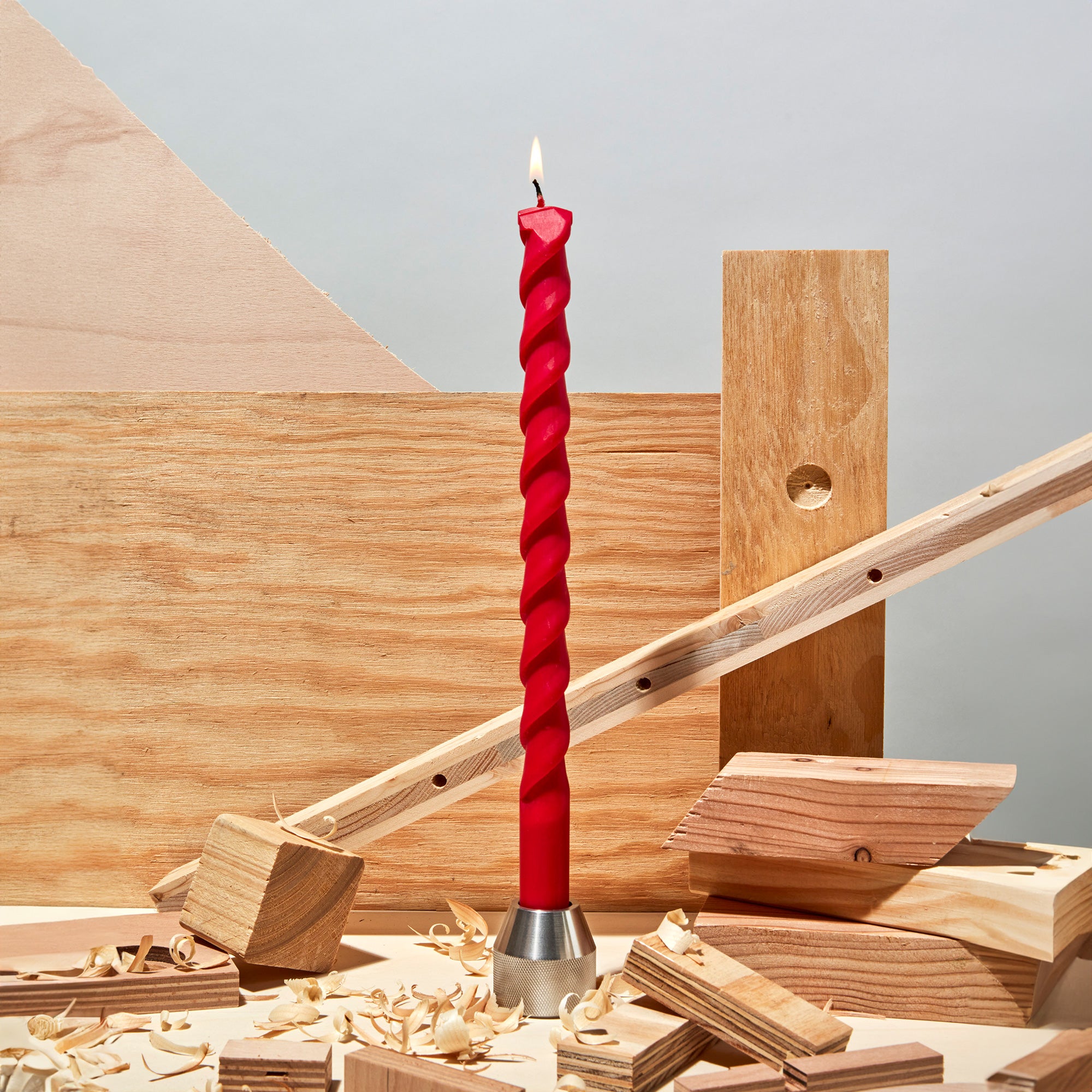 Masonry Drill Bit Candle - Red