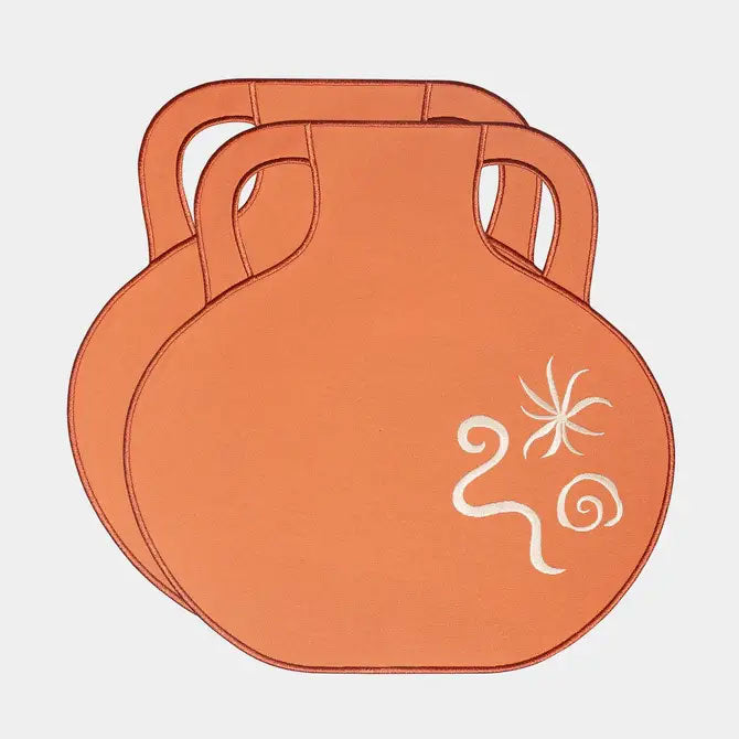 Octaevo Terracotta Amphora Placemat (Set of 2)
