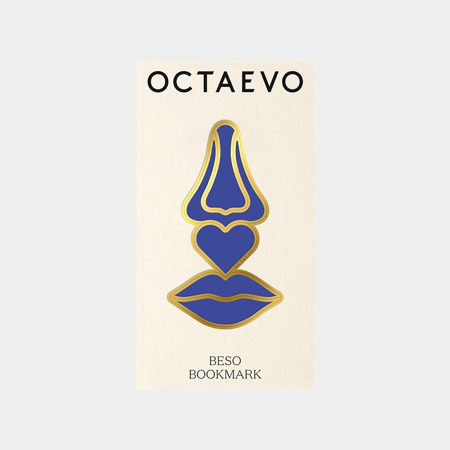 Bookmark Beso in gold by OCTAEVO