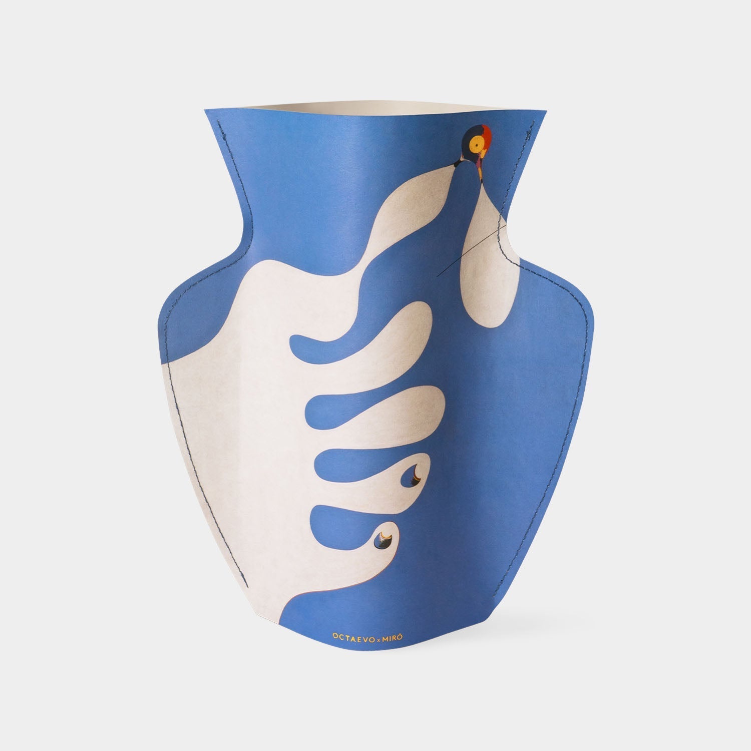 Paper Vase Miró in blue by OCTAEVO