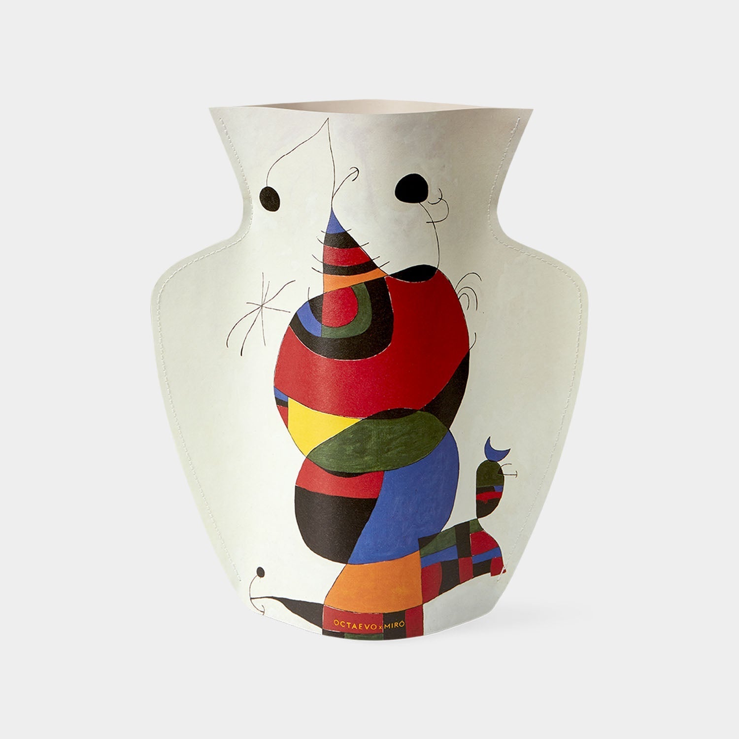 Paper Vase Miró in white by OCTAEVO