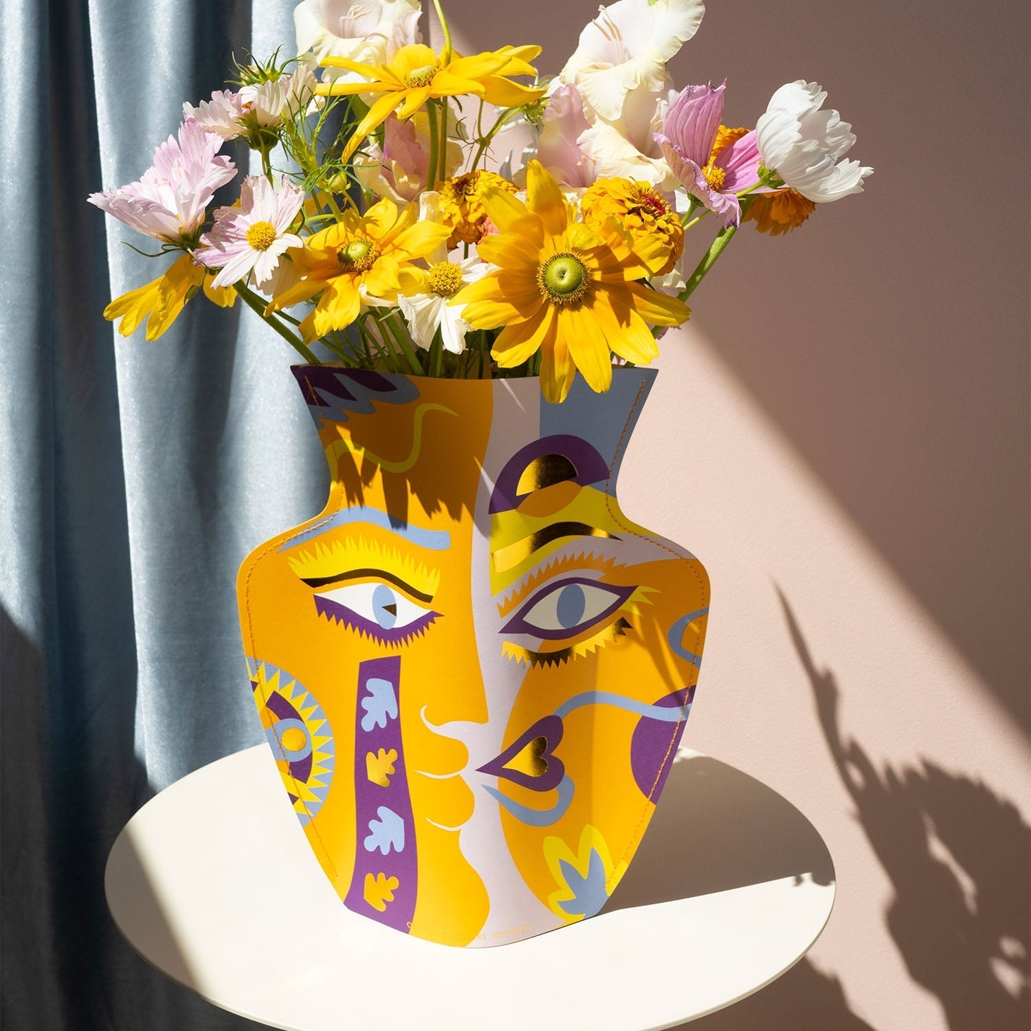 Claire Johnson Paper Vase in Orange by OCTAEVO