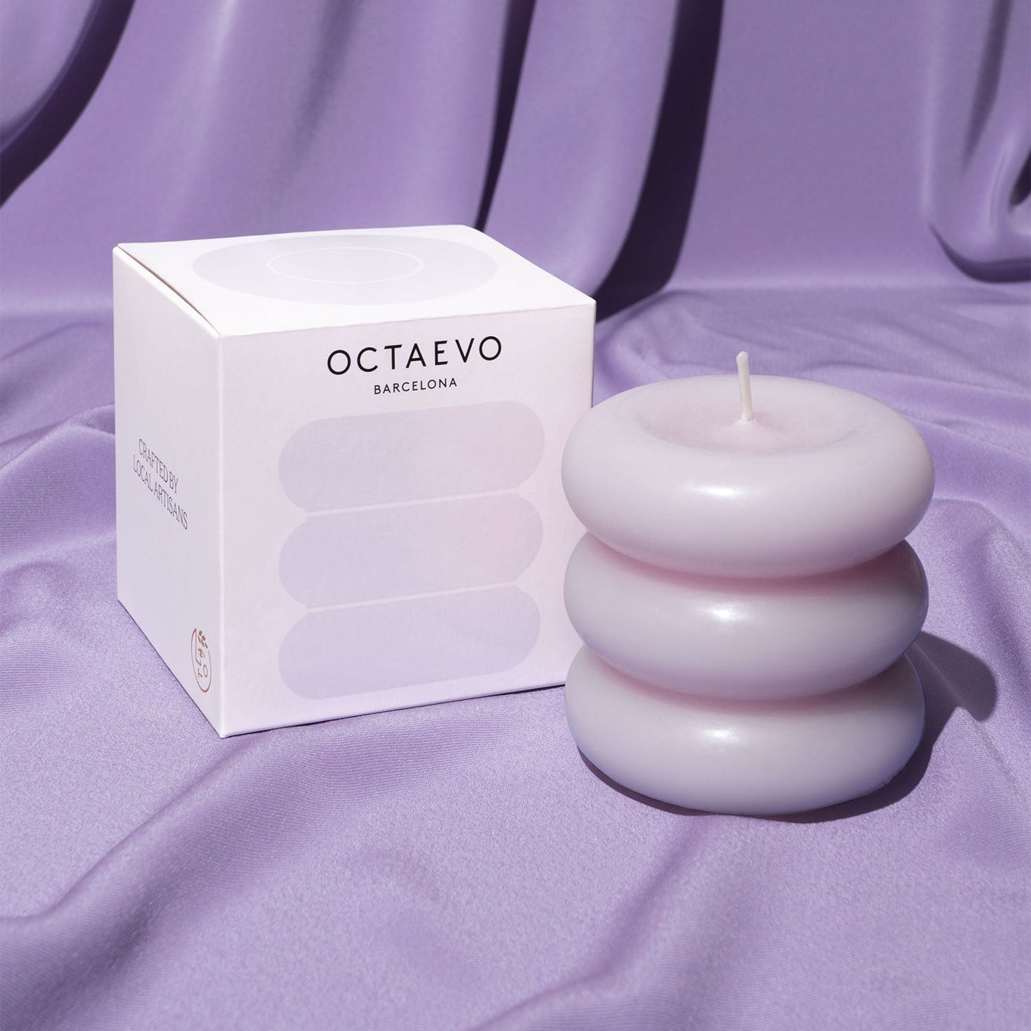 OCTAEVO Templo Candle - Pale Lilac