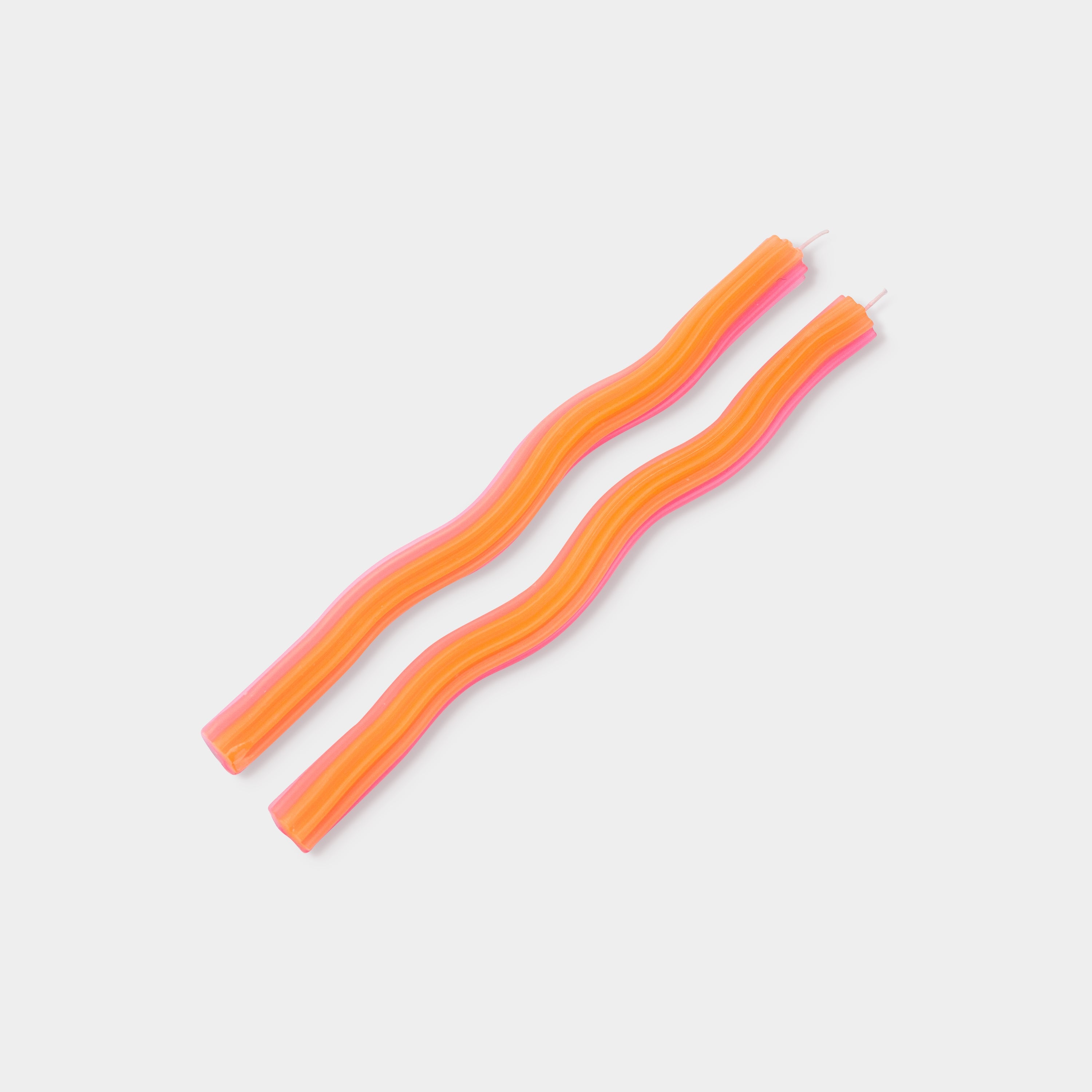 Wiggle Orange (2 pack) + Brass Taper Candle Holder