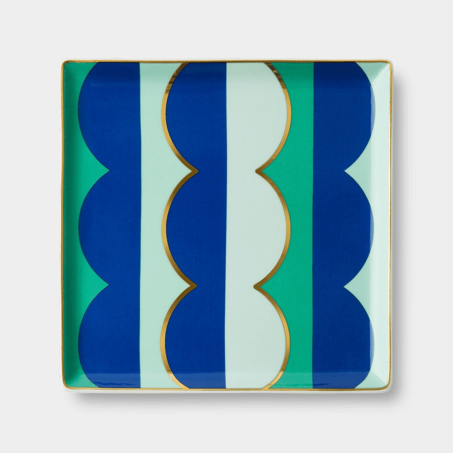 Ceramic Tray Riviera Wave in blue by OCTAEVO