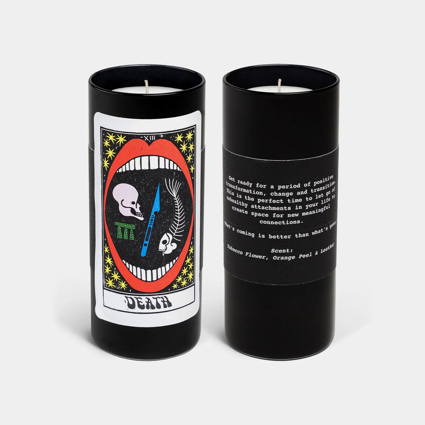 Tarot Candle Duo: The Lovers & Death