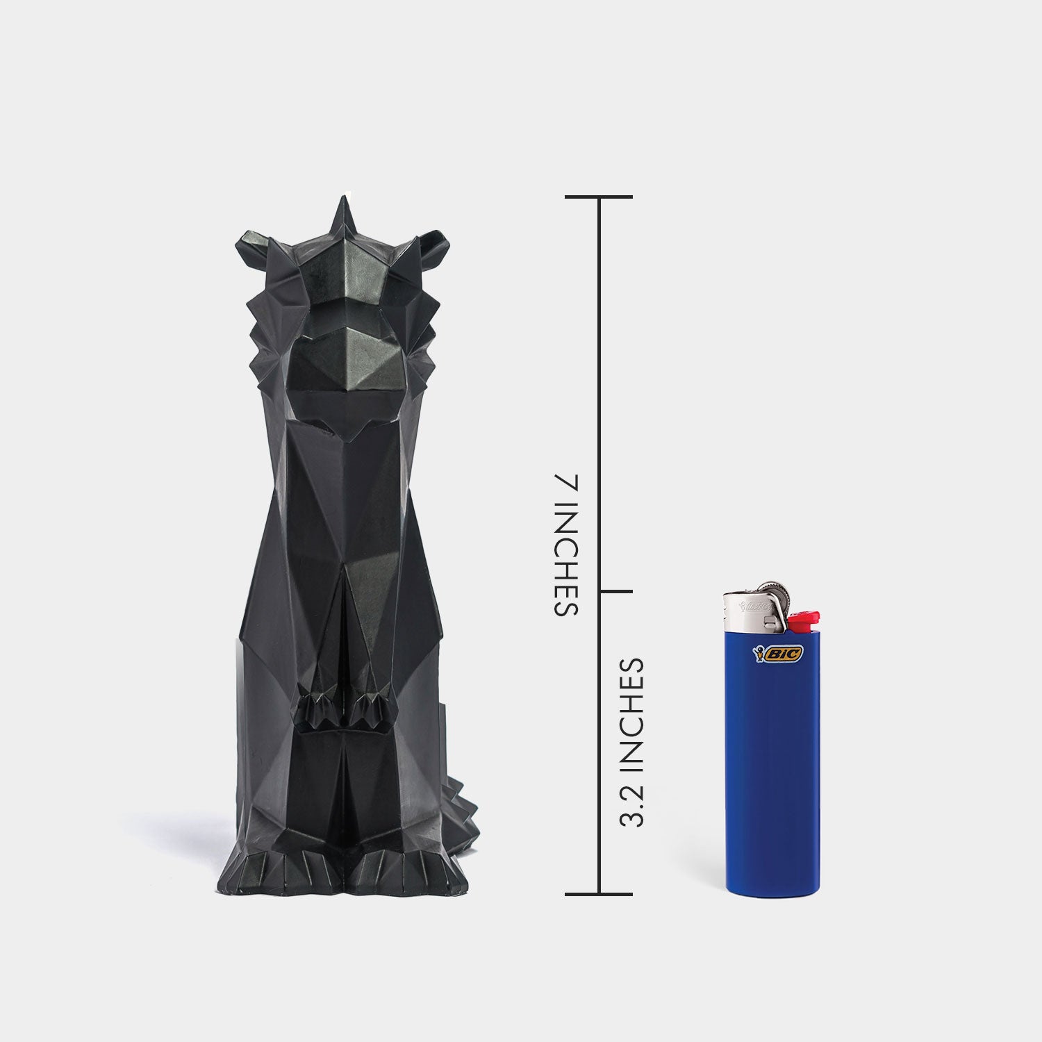 PyroPet Dreki Dragon Candle - Black