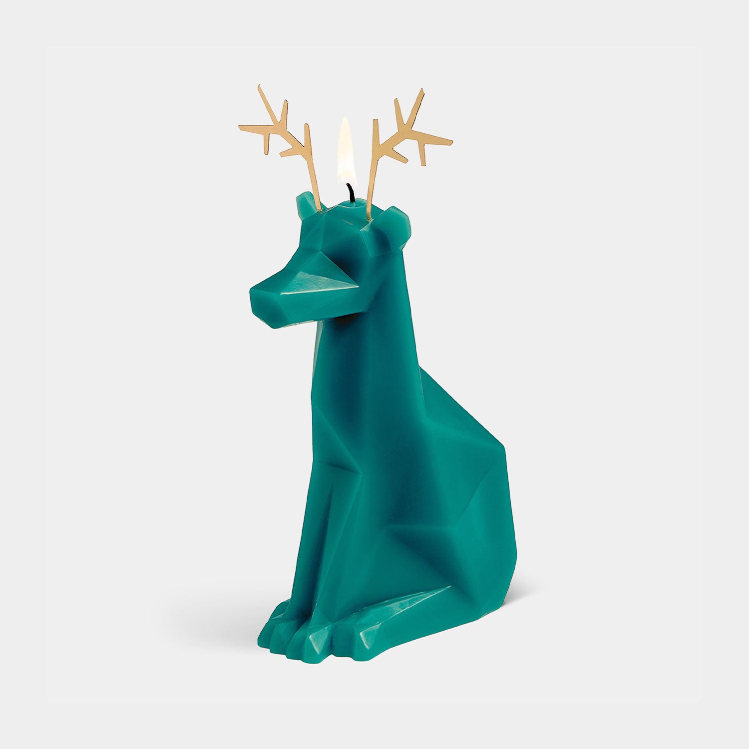 PyroPet Dyri Reindeer Candle - Pine Green