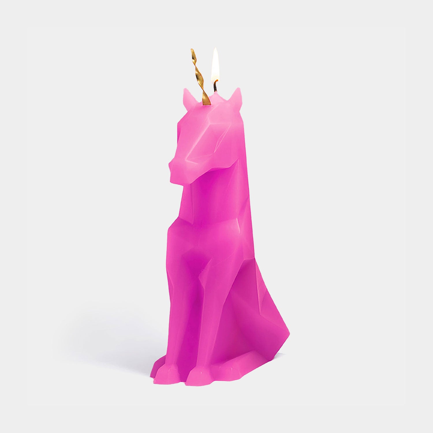 PyroPet Einar Unicorn Candle - Hot Pink