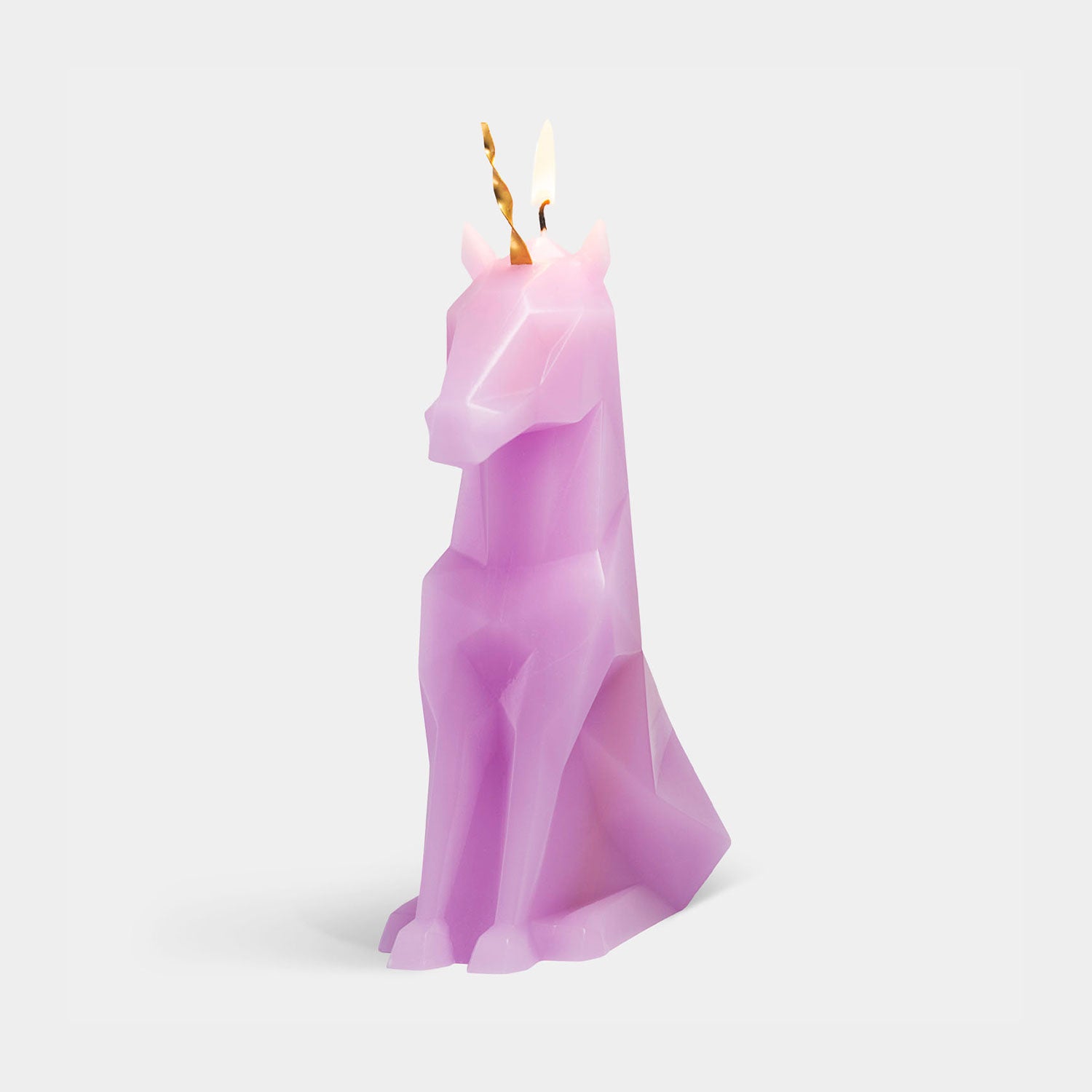 PyroPet Einar Unicorn Candle - Lilac