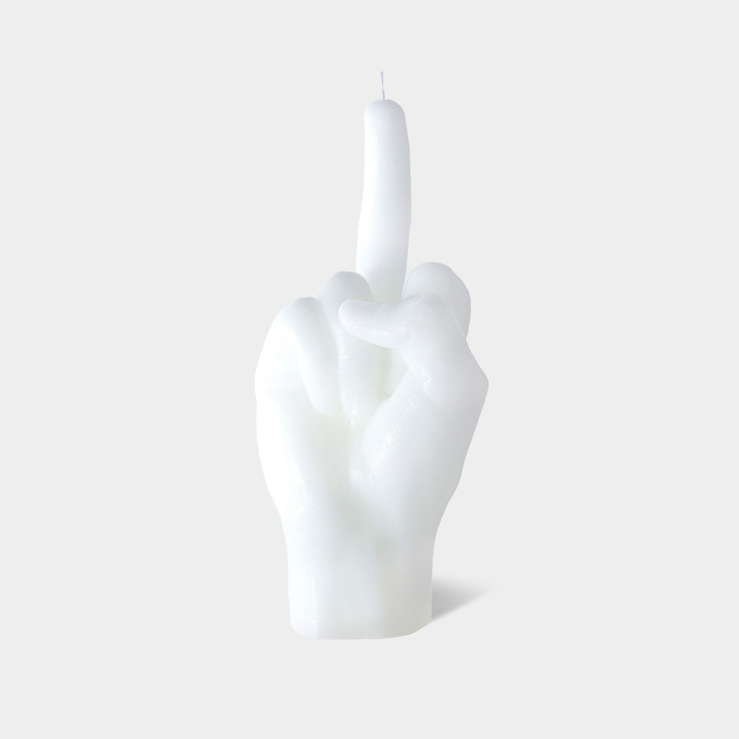 Candellana Middle Finger Candle, Hand-Gesture, Realistic, Modern Home Decor  (4x8.5-inch, Brass Metallic)