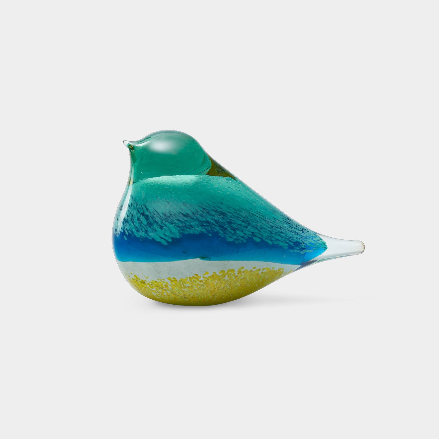Octaevo Glass Bird Atlas (Blue & Yellow)