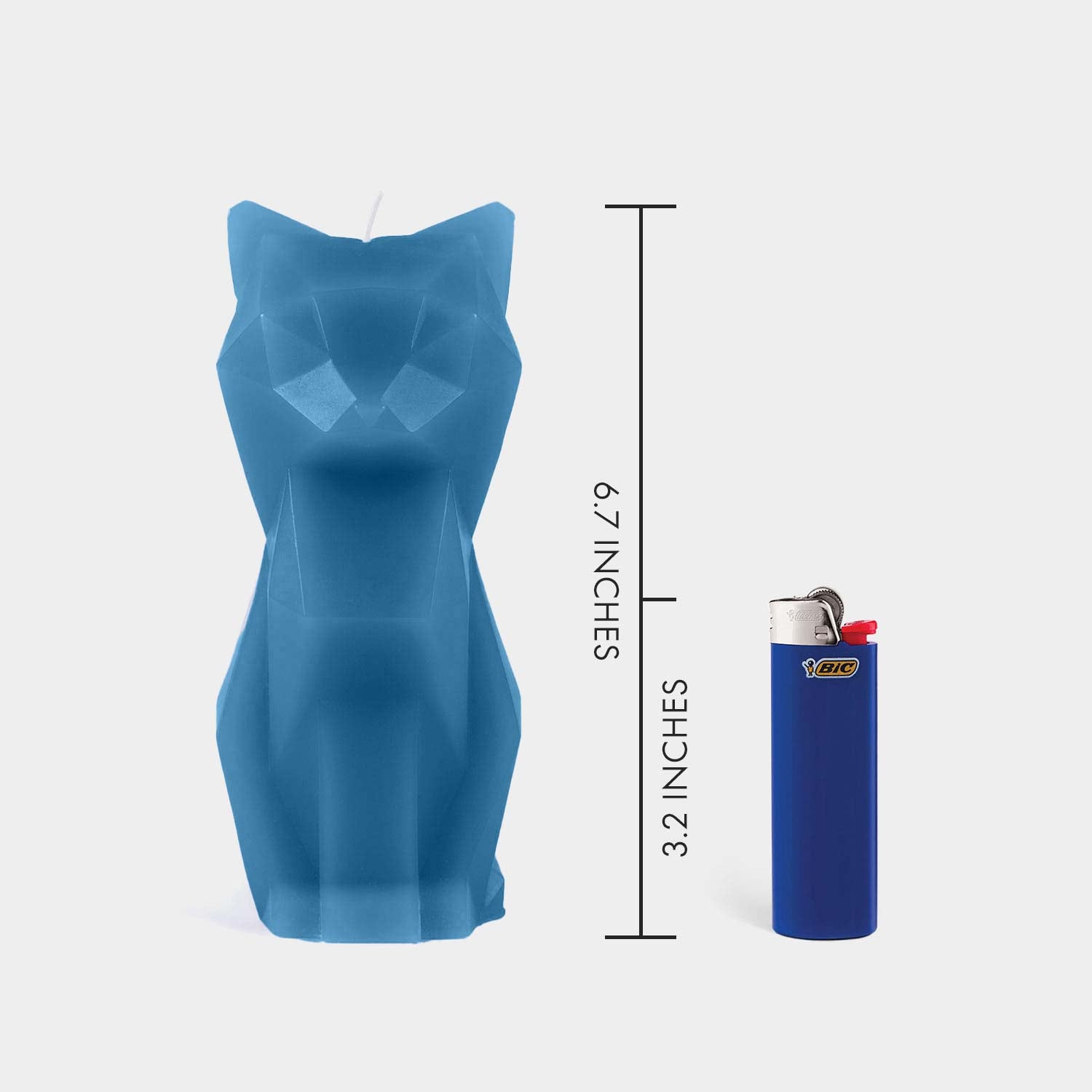 PyroPet Kisa Cat Candle - Blue