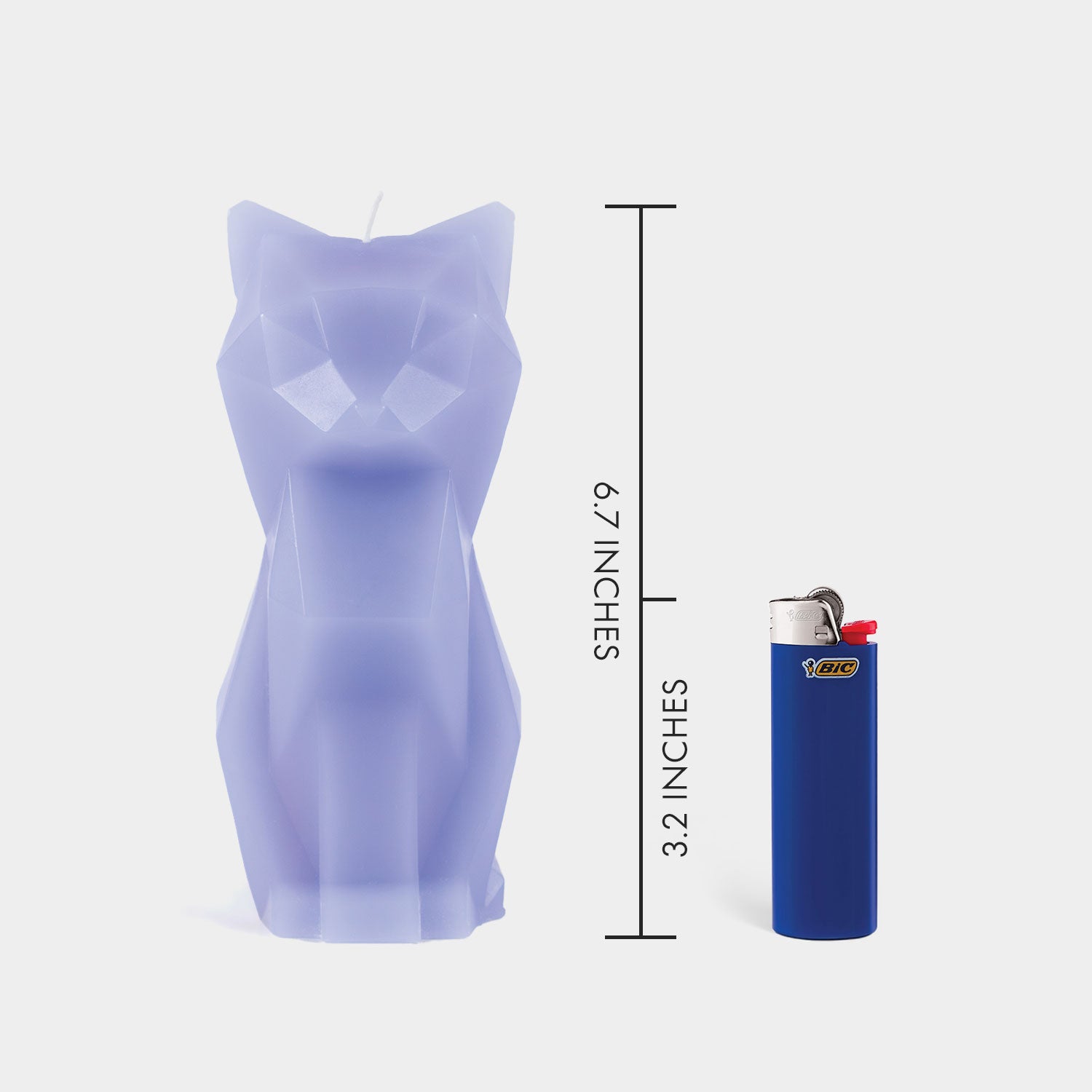 PyroPet Kisa Cat Candle - Lavender