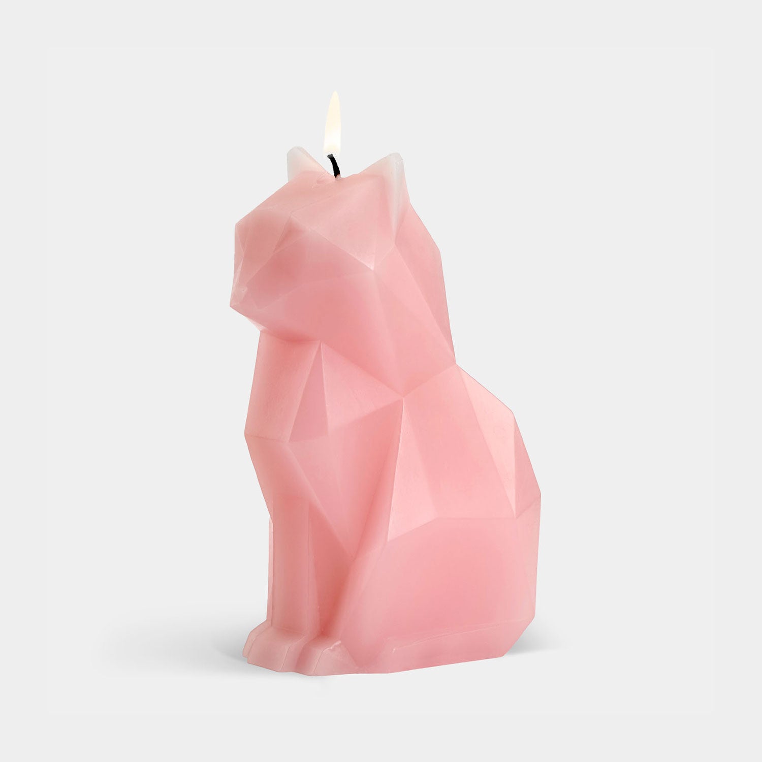 PyroPet Kisa Cat Candle - Light Pink