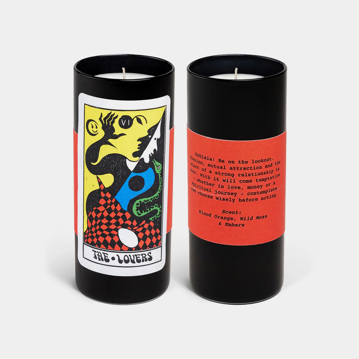 Tarot Candle Duo: The Lovers & Death