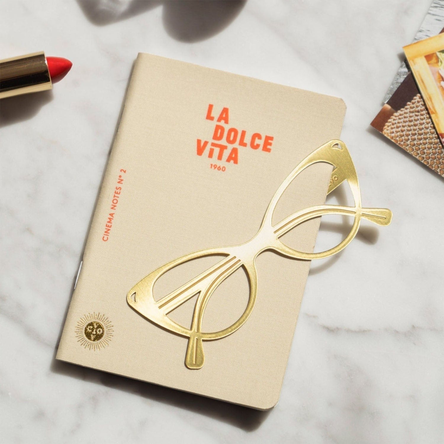 Bookmark Dolce Vita in gold by OCTAEVO