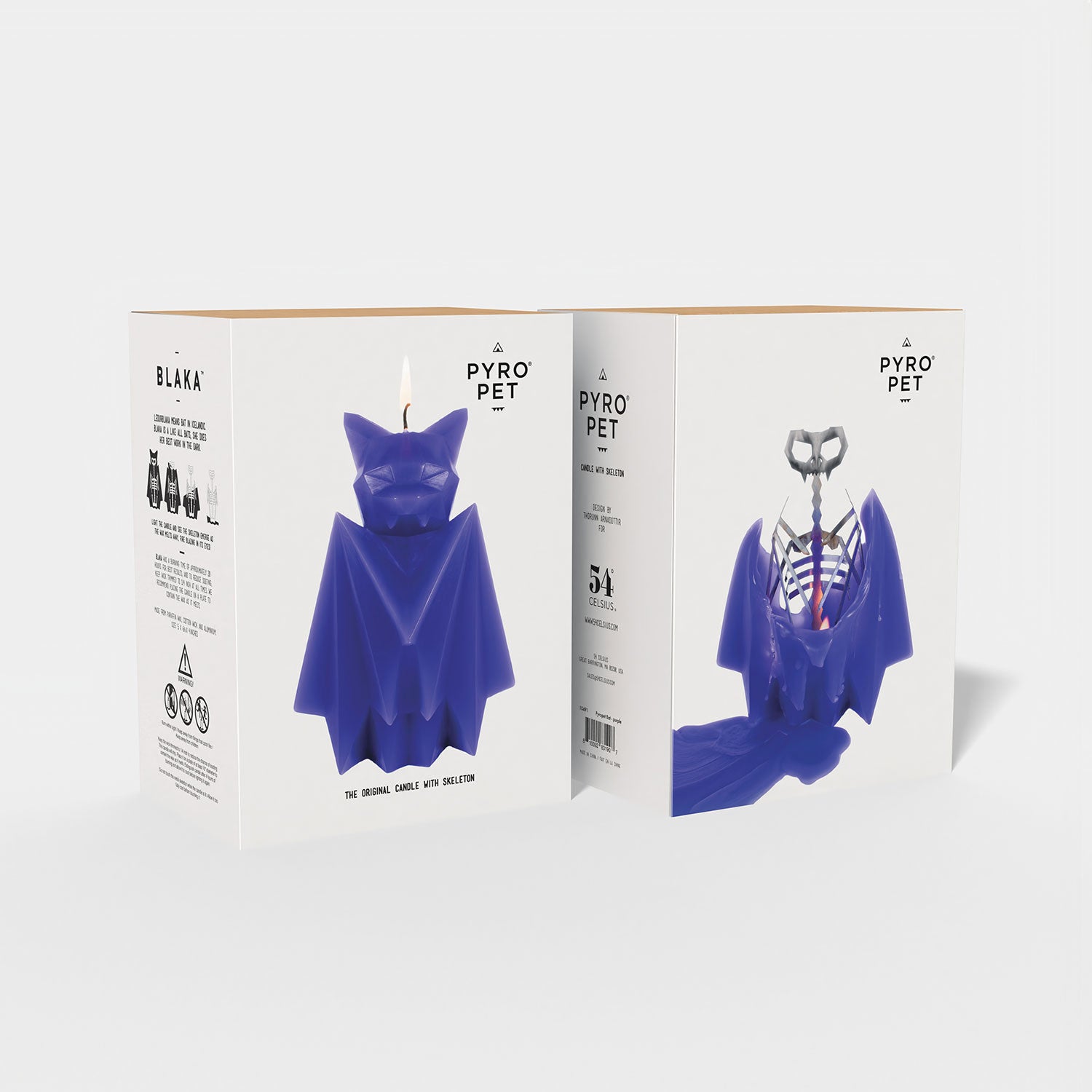 PyroPet Blaka Bat Candle - Purple