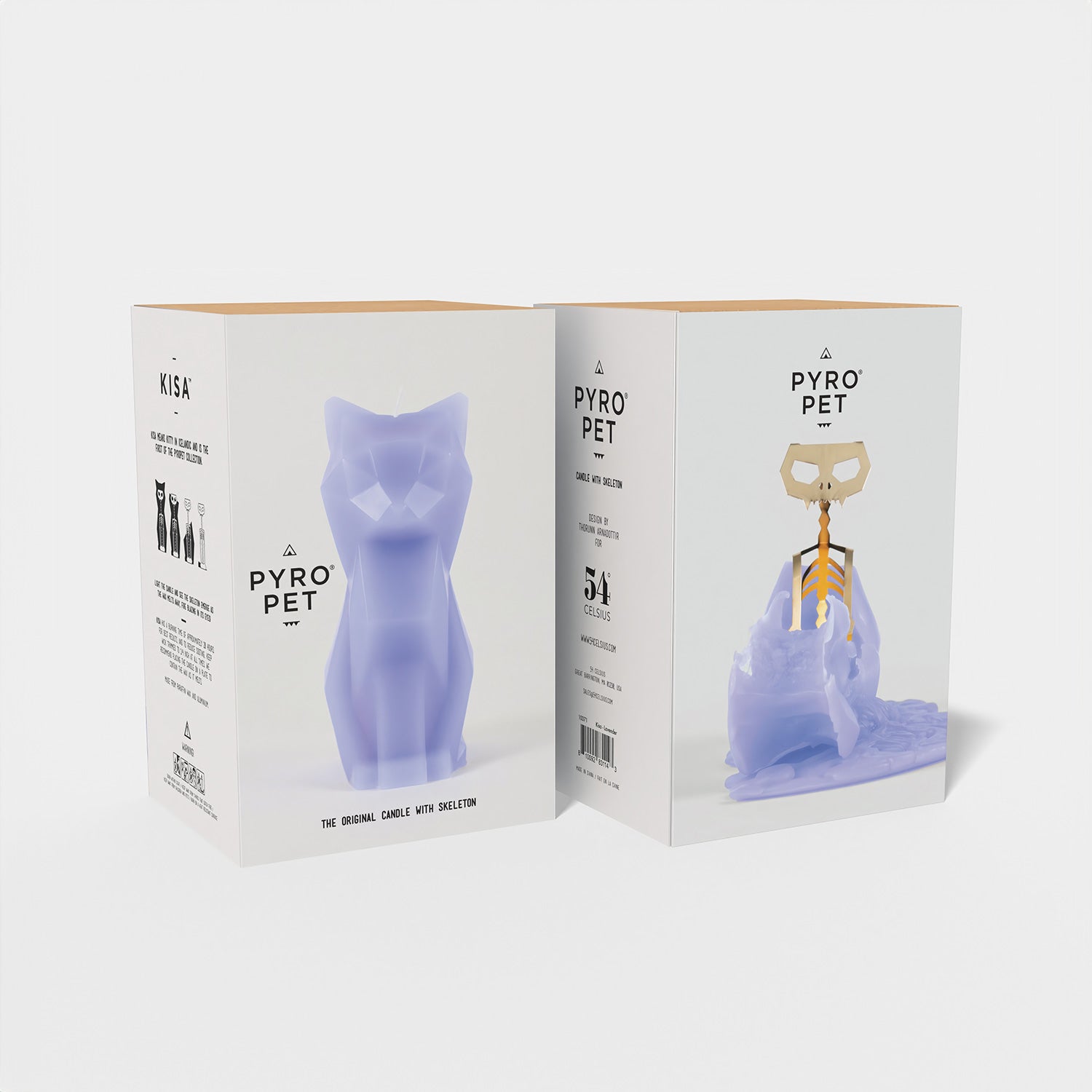 PyroPet Kisa Cat Candle - Lavender