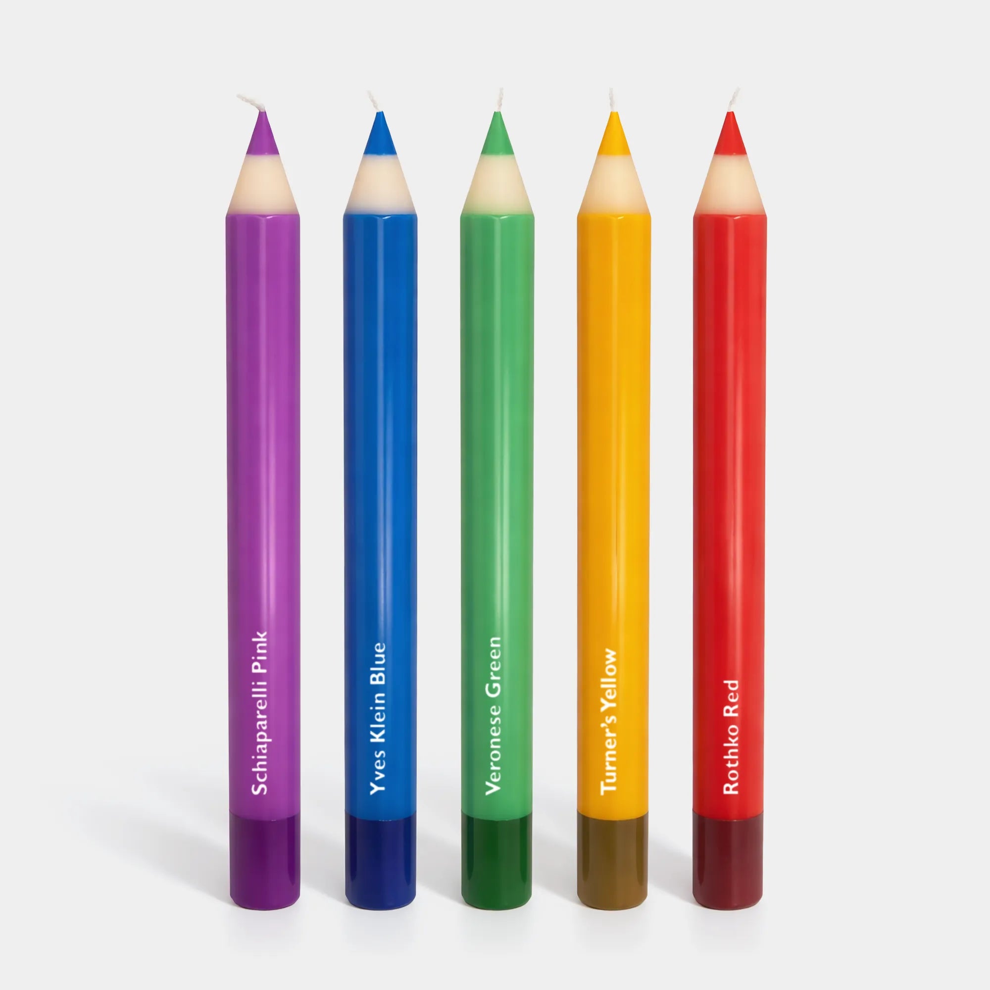 Pencil Taper Candles – Multicolor (5 pack)