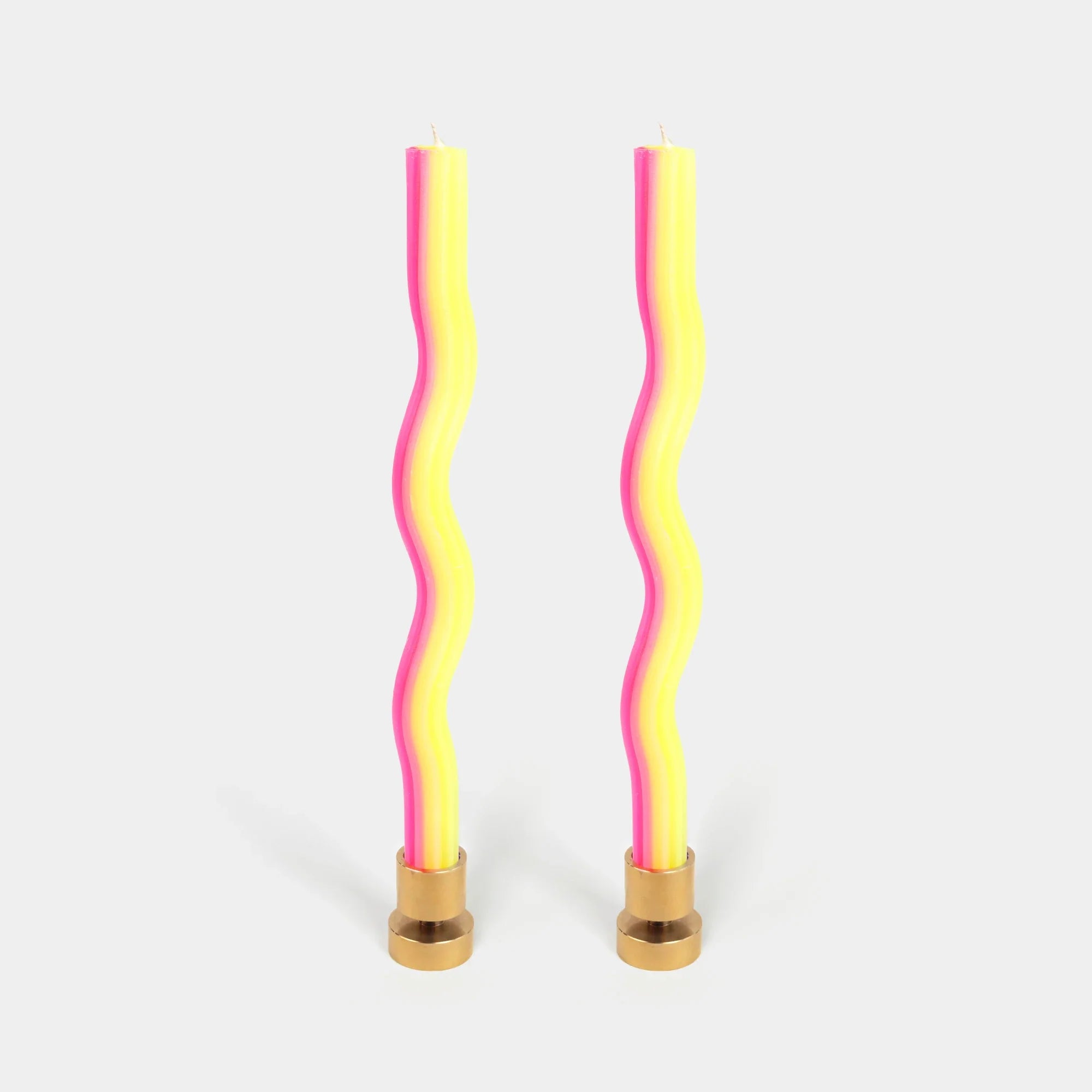 Wiggle Candles - Yellow & Pink (2 pack)