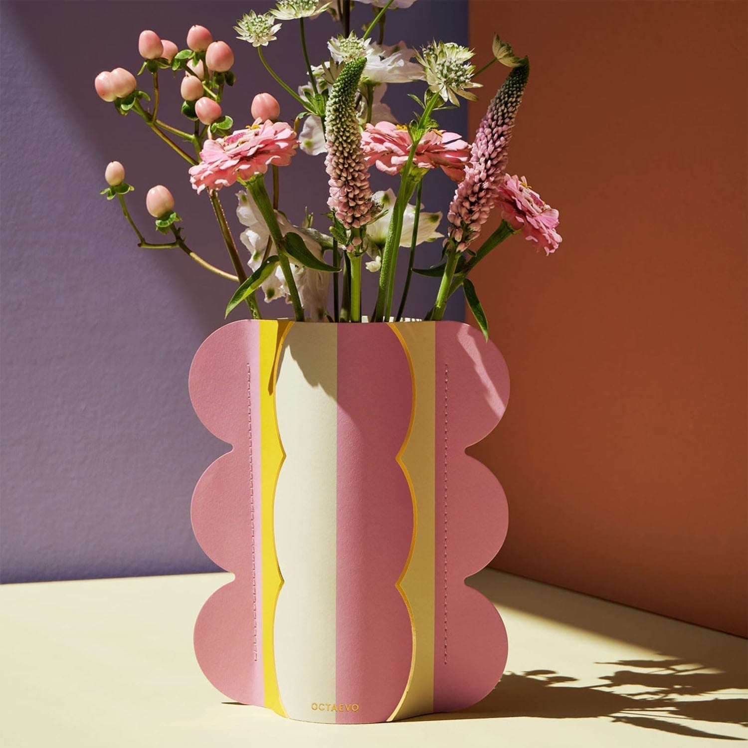 Mini Paper Vase Riviera Wave by OCTAEVO