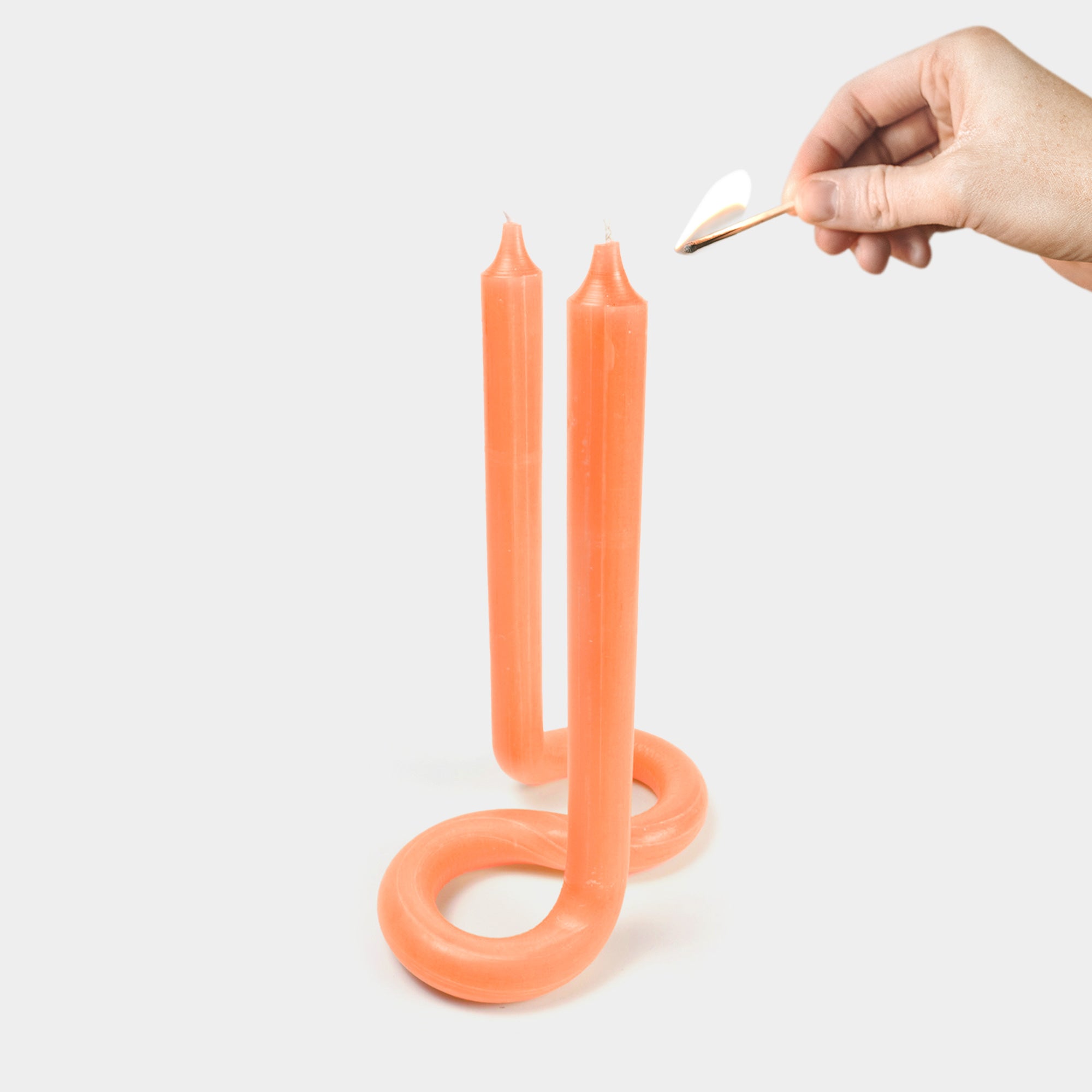Twist Candle - Orange